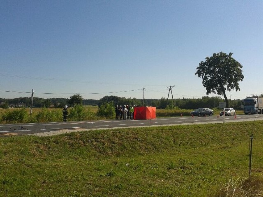 Wypadek w Ładnej koło Tarnowa. Zginęła motocyklistka.