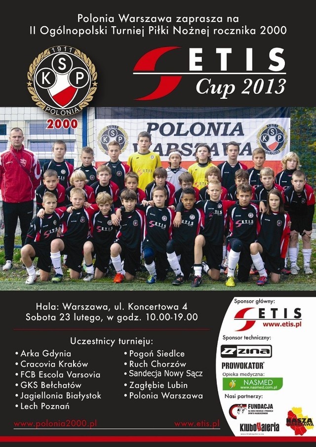 Oficjalny plakat zapraszający na turniej ETIS CUP 2013