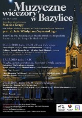 Trzy koncerty w Bazylice w Bogucicach. Wystąpią m.in. Kwintet Dęty Blaszany NOSPR i Śląska Orkiestra Kameralna PROGRAM