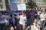 Poznań: Protest wspierający niepełnosprawnych [ZDJĘCIA]