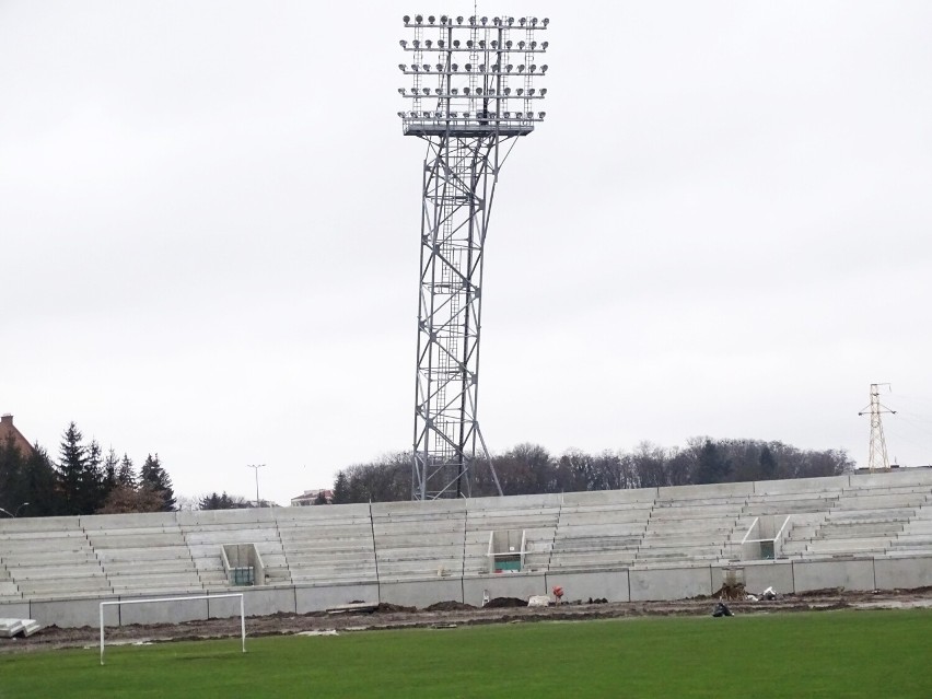 Stadion w Krośnie to dzisiaj jeden wielki plac budowy....