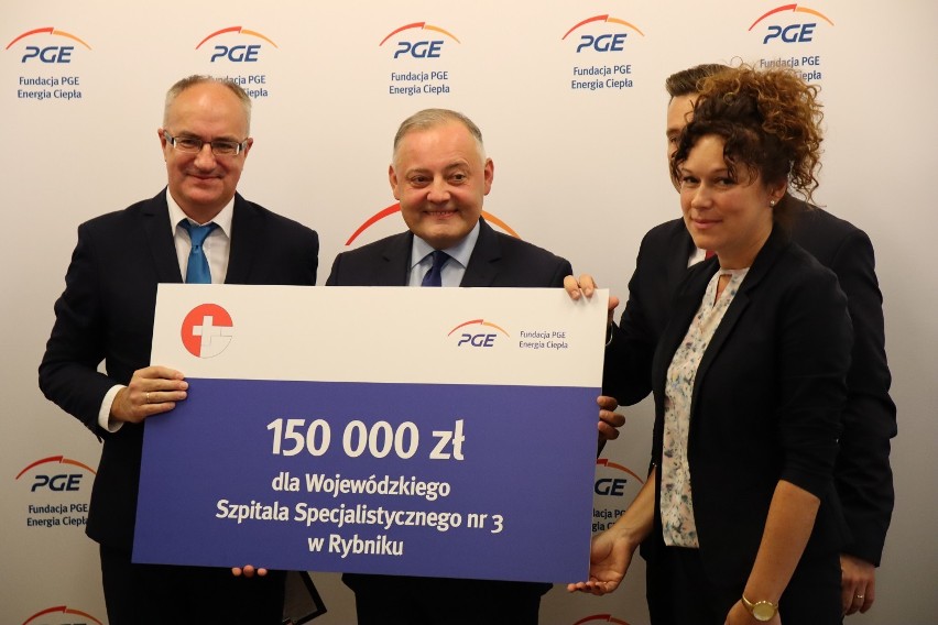 150 tysięcy złotych dla szpitala w Rybniku od Fundacji PGE Energia Ciepła