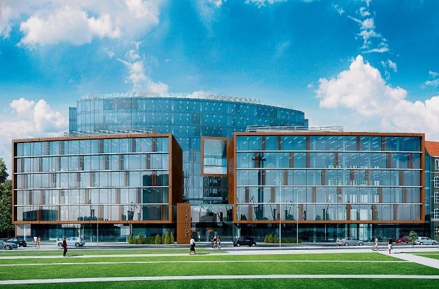 Tak ma wyglądać biurowiec Tryton naprzeciwko Stoczni Gdańskiej, którego budowę Echo Investment zaplanowało na drugą połowę tego roku