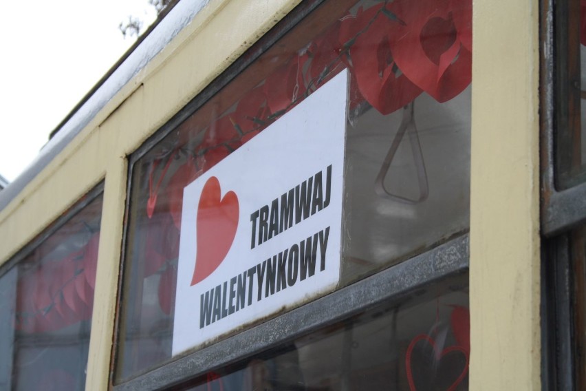 Walentynkowy tramwaj miłości w Łodzi