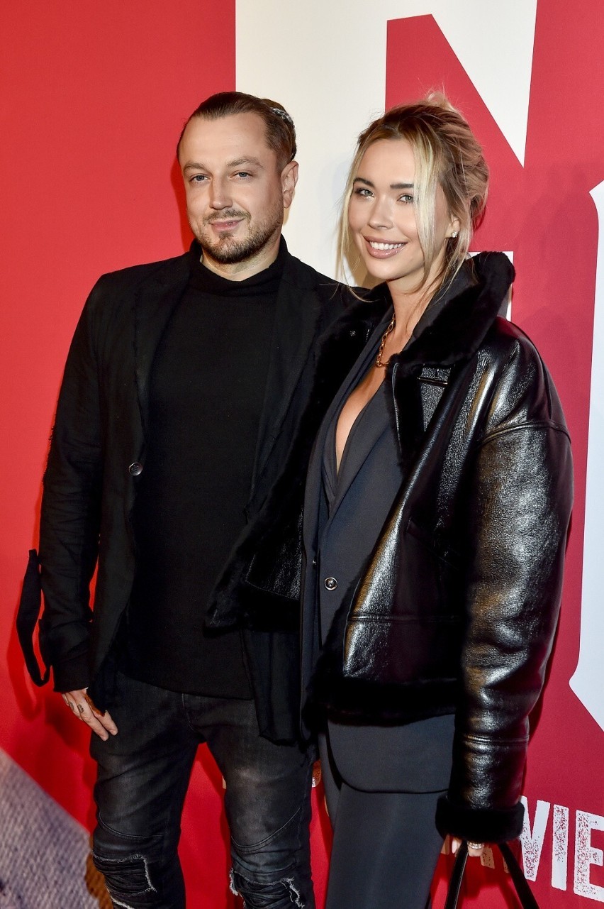 Sandra Kubicka i Baron na premierze filmu „Filip”.