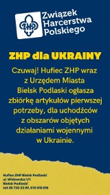 Pomoc zebrana przez harcerzy pojedzie do partnerów Bielska Podlaskiego na Ukrainę