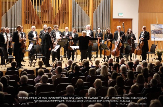 Wyjątkowym akcentem obchodów jubileuszu Towarzystwa Muzycznego Pro Arte w Inowrocławiu był koncert Orkiestry Kameralnej Polskiego Radia Amadeus pod dyr. Agnieszki Duczmal