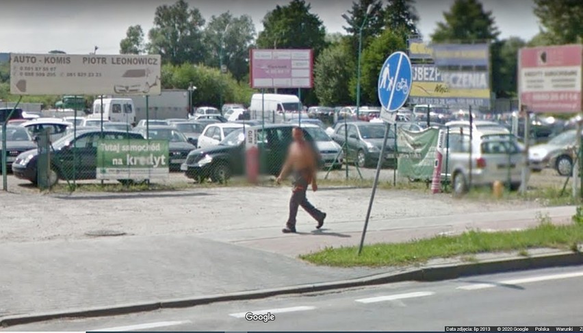 Kamery Google Street View jeździły po Piaskach w 2012 i 2013...