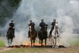 Szkolenie policyjnych koni. Był ogień, dym i przeszkody [ZDJĘCIA, WIDEO]