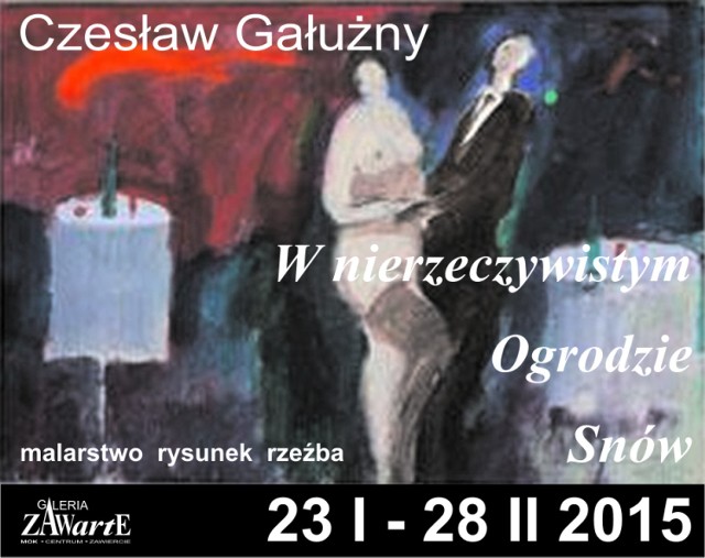 Czesław Gałużny w Galerii ZAWartE w Zawierciu.