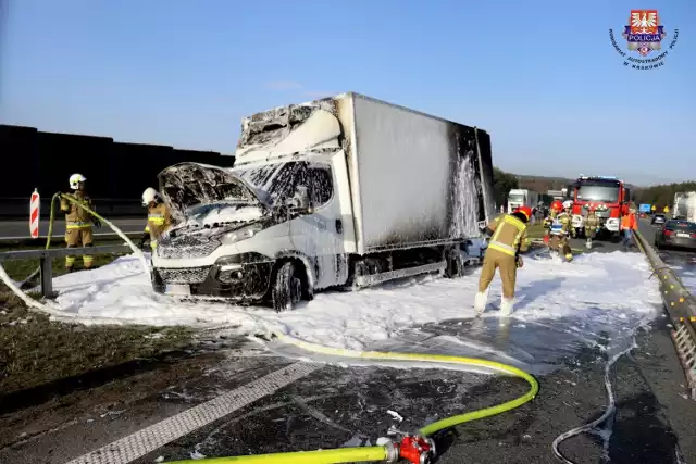 Pożar na A4 - 27.03.2024r.