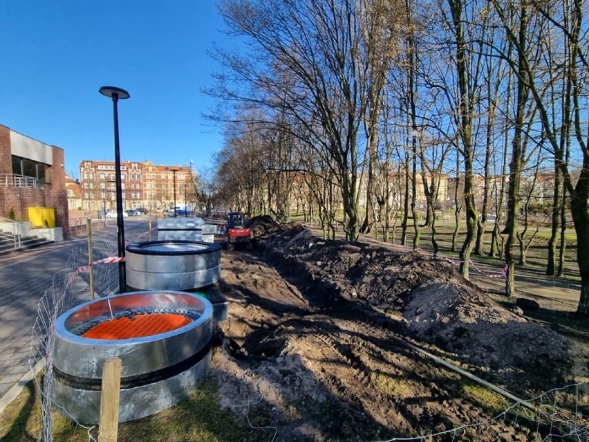 Park trampolin buduje się w Nowej Soli