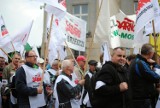 Górnicy na demonstracji w Katowicach. Pojechali bronić swoich miejsc pracy