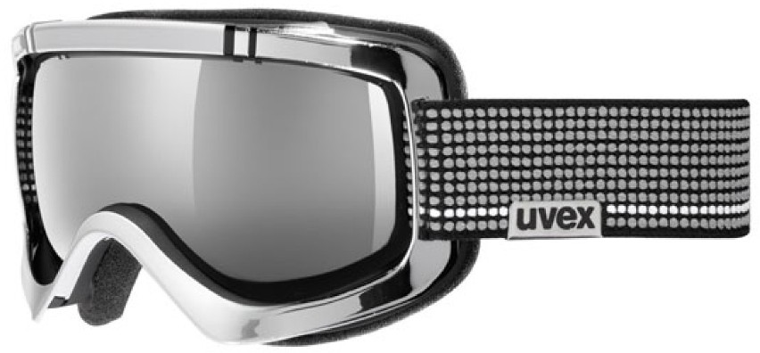 Uvex Sioux Pola HD Gogle narciarskie czarno-srebrne