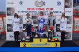 Maciek Szyszko na podium WSK Final Cup