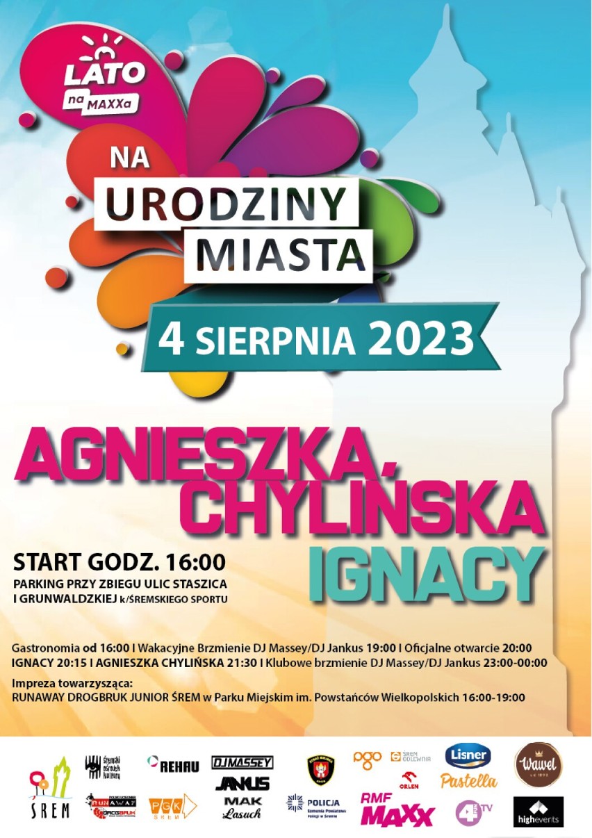 Plakat promujący koncert Agnieszki Chylińskiej i Ignacego.