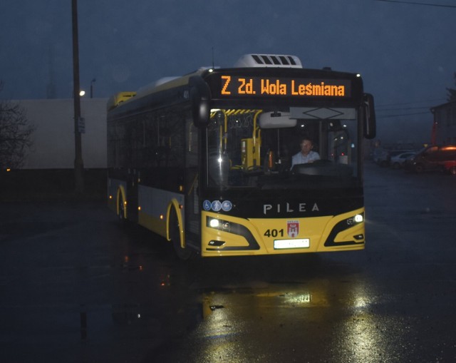 Pierwszy elektryczny autobus wyjechał na ulice Sieradz i Zduńskiej Woli