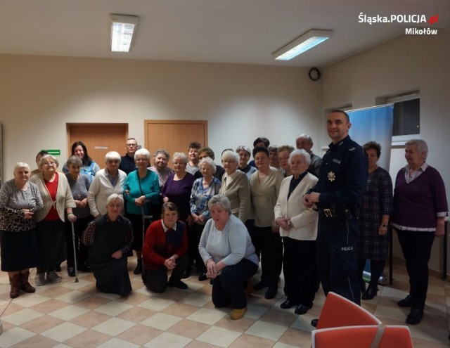 Policja w Mikołowie: spotkanie z seniorami