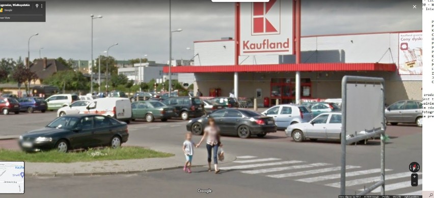 Wyszli na zakupy w Wągrowcu, a oni robili im zdjęcia. Kogo przyłapały kamery Google Street View?