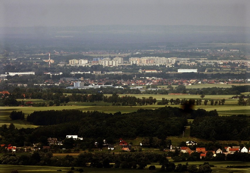 Widok na Legnicę i okolice ze Stanisławowa