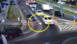 Cyklistka potrącona na przejeździe pieszo-rowerowym. Wideo