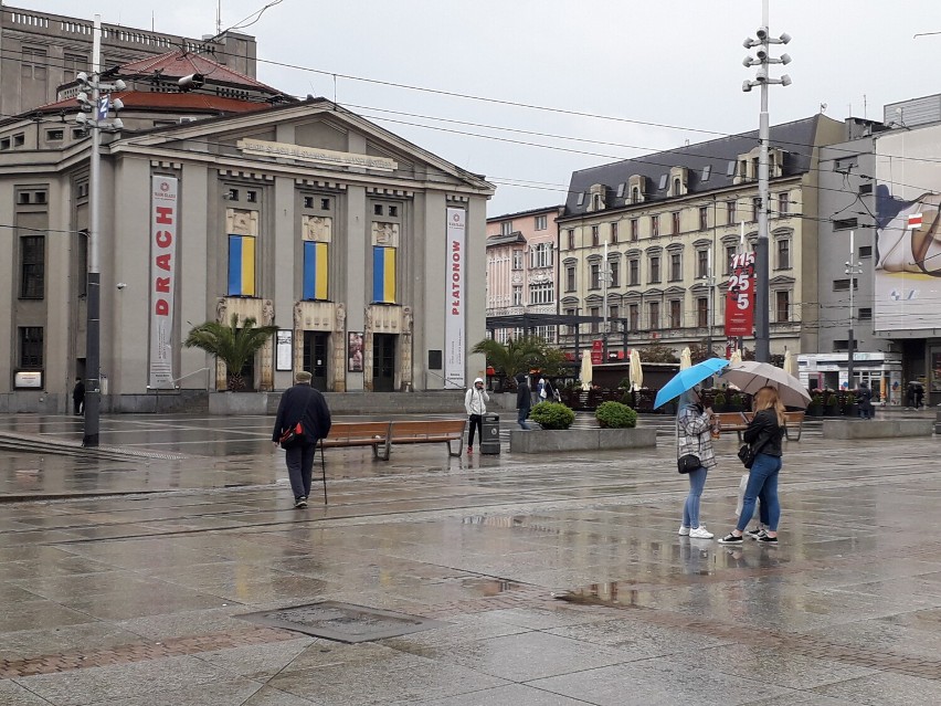 Deszczowe popołudnie w Katowicach