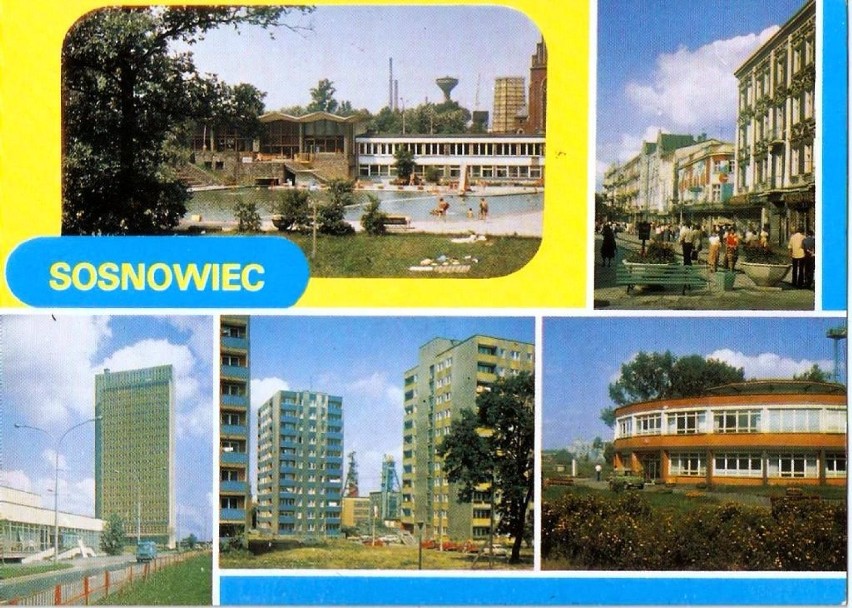 1980 , Sosnowiec w kilku ujęciach - baseny Sielec,...