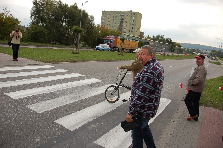 Blokada na al. Jana Pawła II w Tarnowie