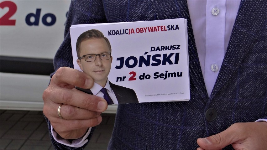 Konferencja prasowa Dariusza Jońskiego w Łęczycy [ZDJĘCIA]