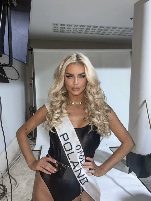 Monika Strońska - modelka z Kluczborka, I wicemiss Miss Woman International Beauty Contest.