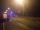 Wypadek w Krzeszowicach. Samochód osobowy zderzył się z ciężarówką w Krzeszowicach [ZDJĘCIA, WIDEO]