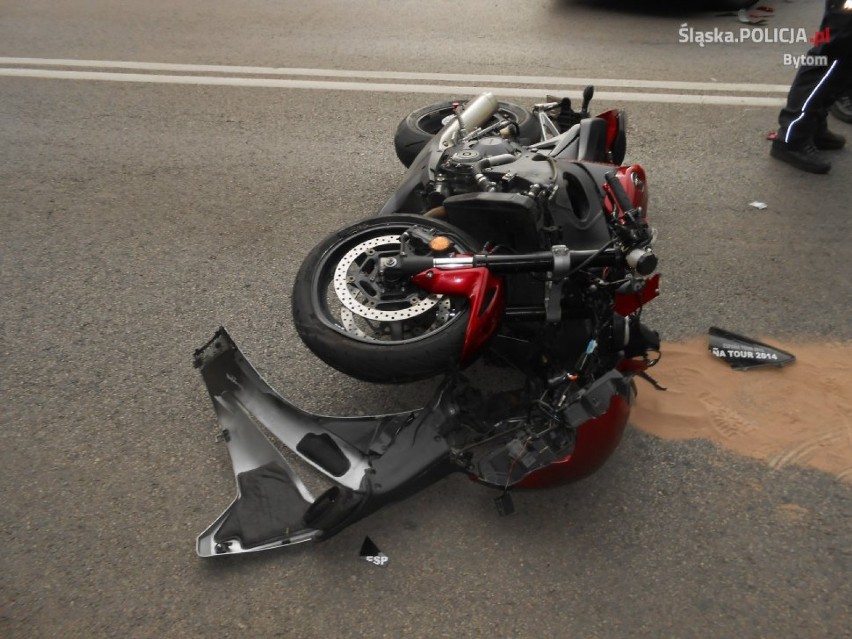 Bytom: Wypadki motocyklowe na ul. Frenzla i Chełmońskiego