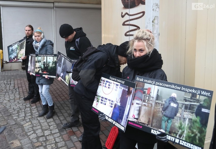 Aktywiści z Inicjatywy Basta! protestowali przeciwko zabijaniu zwierząt [WIDEO] 