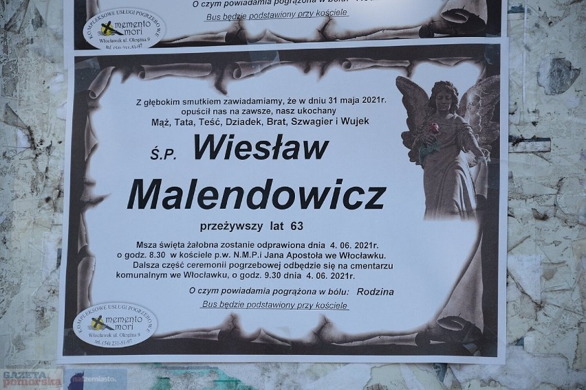 Pogrzeb Wiesława Malendowicza, byłego nauczyciela WF SP 2 we...