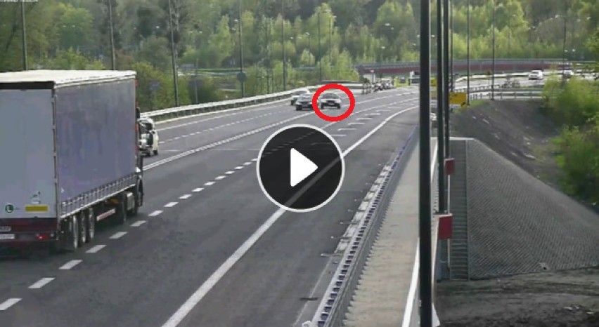 Kierowca forda mondeo jechał pod prąd w Gliwicach na trasie...