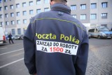 Protest listonoszy w Katowicach [ZDJĘCIA]. Pocztowcy żądają m.in. podwyżek i zmniejszenia rejonów