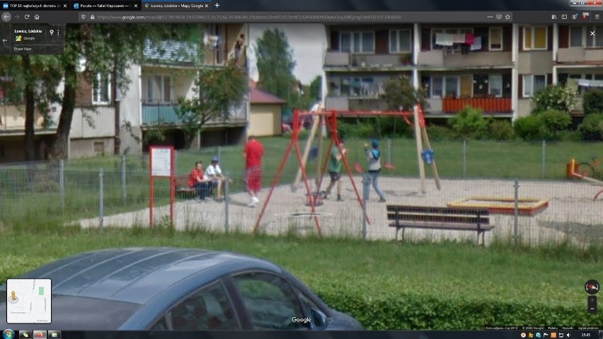 Mieszkańcy osiedla Bratkowice w Łowiczu na Google Street View. Kogo złapała kamera? [ZDJĘCIA]