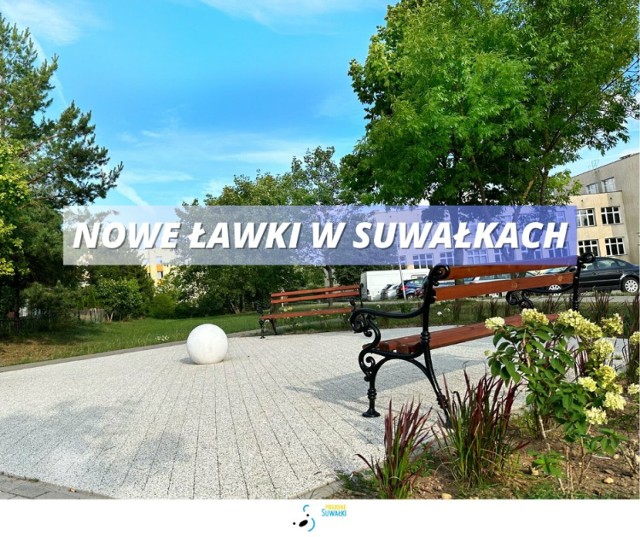 30 nowych ławek pojawi się na terenie Suwałk