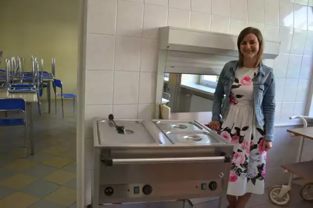 Intendentka Sylwia Górecka przygotowała projekt na remont i doposażenie szkolnej stołówki