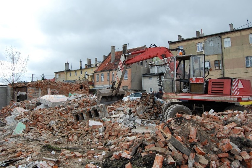 Wyburzenia budynków w Nowym Dworze Gdańskim