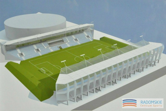 Stadion piłkarski będzie budowany przy ulicy Struga, obok powstającej już hali widowiskowej.