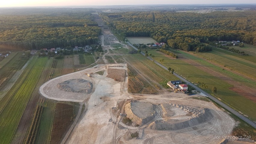 Trwają prace budowlane przy trasie S19 Kraśnik-Janów...