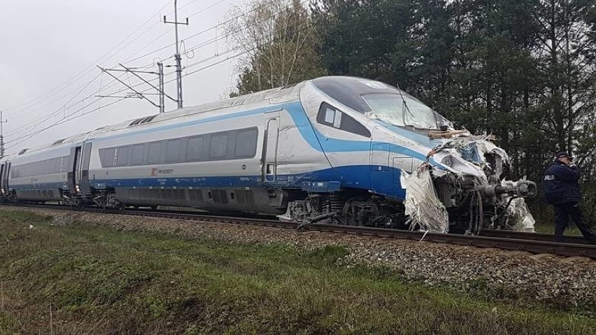 Rozbite w Nowej Schodni w kwietniu 2017 roku Pendolino...