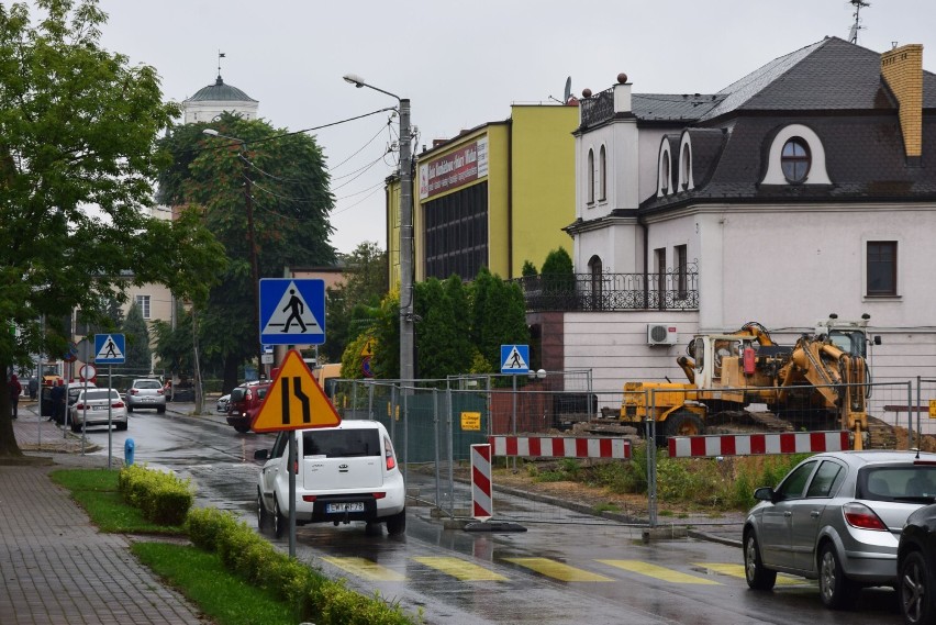 Utrudnienia komunikacyjne w centrum Wielunia ZDJĘCIA