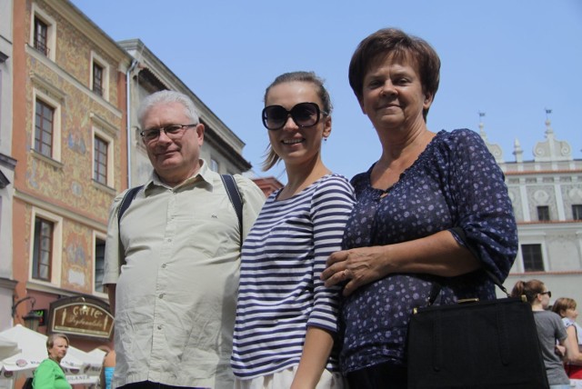 Zwiedzanie Lublina: Józef, Ola i Barbara Domaraccy z Wrocławia