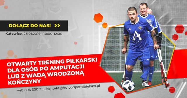Kuloodporni z Bielska – Białej zapraszają na otwarty trening Amp futbolu w Katowicach