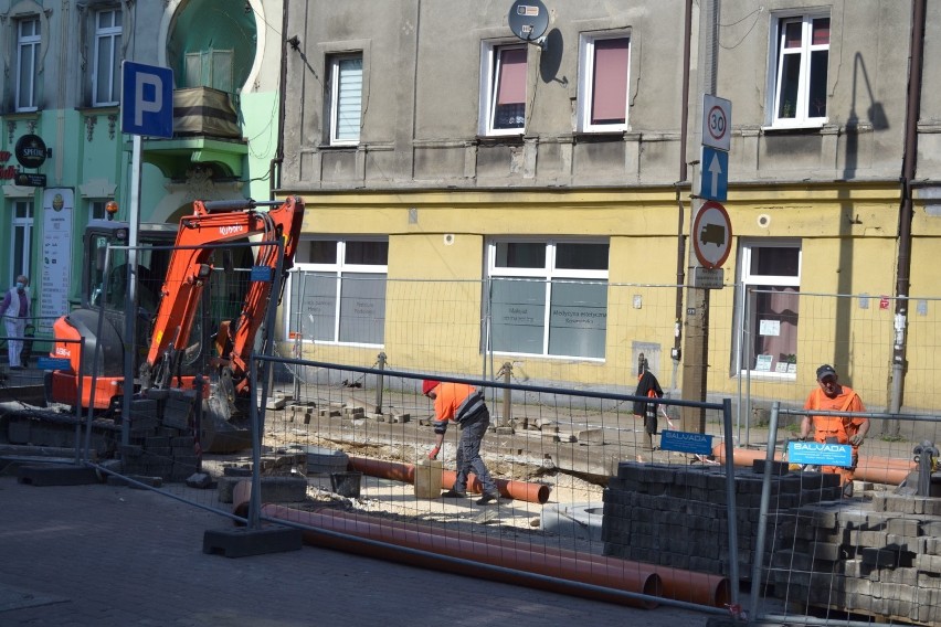 Trwa remont torowiska w Sosnowcu na ulicy...