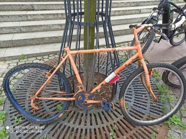 Na polecenie strażników miejskich wywieziono rowerowe wraki