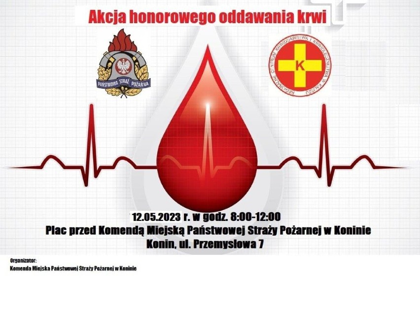 Akcja honorowego oddawania krwi w Koninie. Gdzie i kiedy?