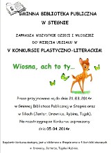 V Konkurs Plastyczno-Literacki „Wiosna, ach to ty…” w Gminnej Bibliotece Publicznej w Stegnie